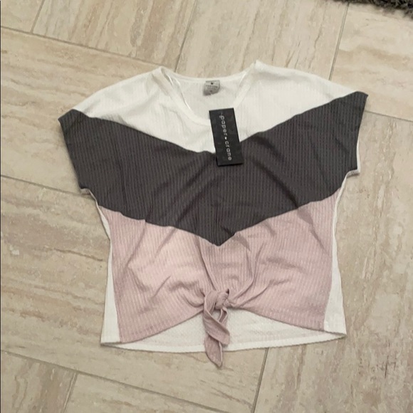 Paper crane tri colored blouse. Size Xs - Picture 1 of 4